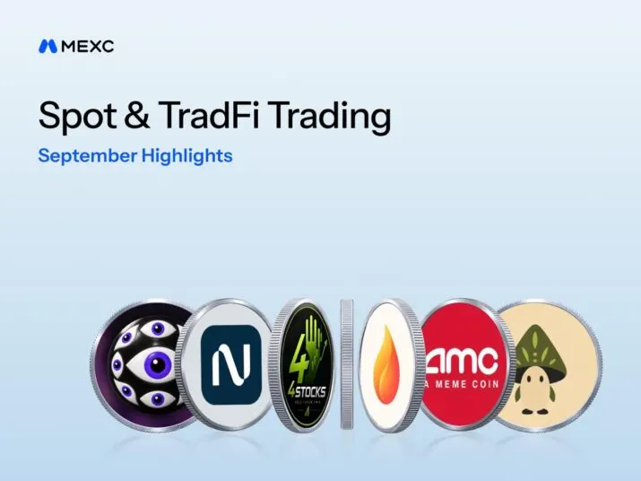 MEXC’s New-Token Trading Volume Rises 77% in September as Stock-Related Trading Expands Into On-Chain New-Token Markets