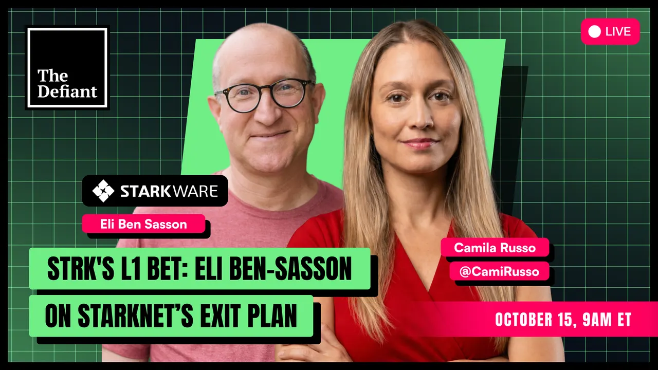 STRK’s L1 Bet: Eli Ben-Sasson on Starknet’s Exit Plan