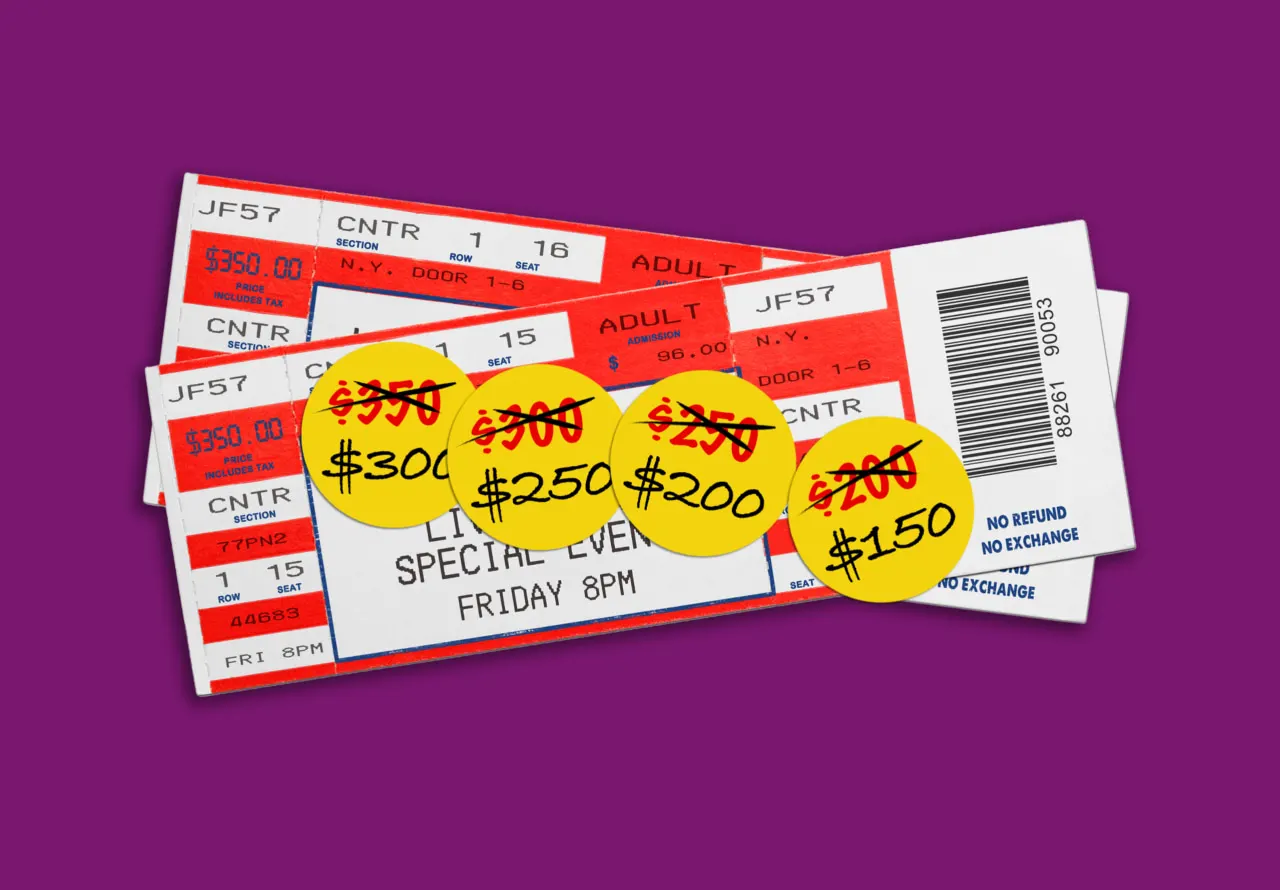 I bought a $126 concert ticket for my sister and now she can’t go. Will I be able to make a profit selling the ticket?