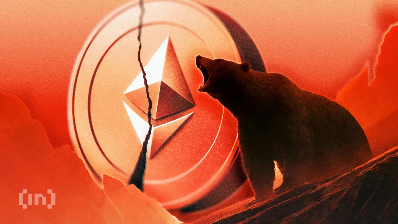 3 Warning Signs Stack Up Against Ethereum as Big Holders Sell