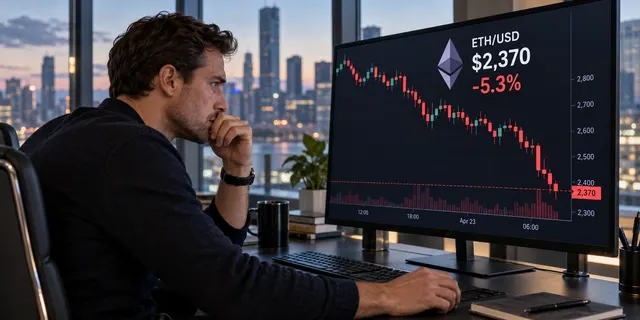 Ethereum dips below $2,400 as hot inflation fuels selling and long liquidations