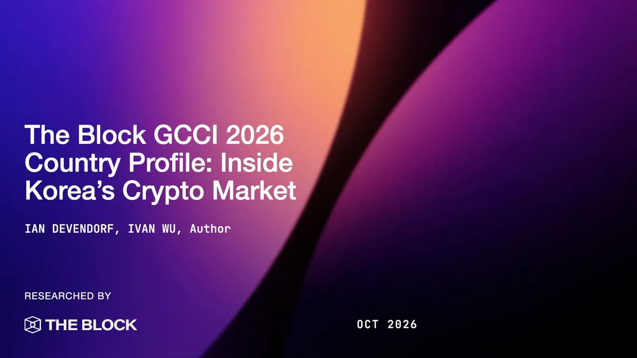 The Block GCCI 2026 Country Profile: Inside Korea’s Crypto Market