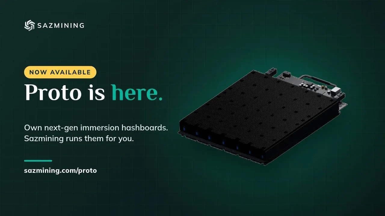 Sazmining Brings Proto’s Immersion Hashboards to Individual Owners, With 0% Financing From $1,397 Down