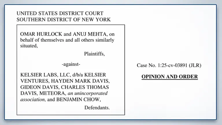 US Judge Dismisses Libra Crypto Class Action Against Kelsier